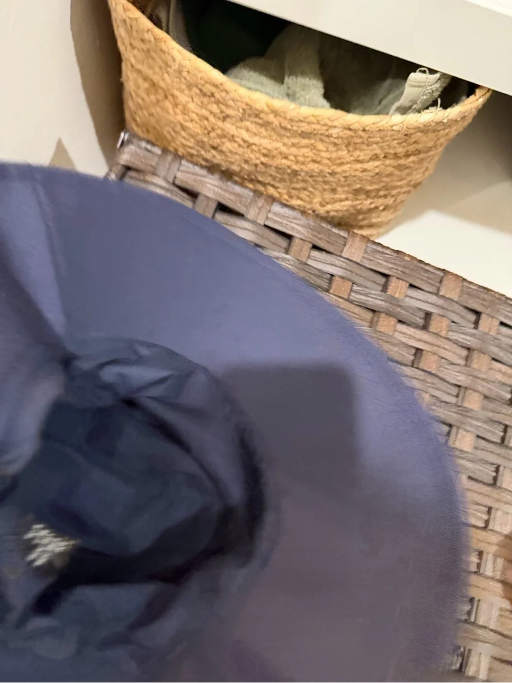Jenni Kayne Navy Wide-Brim Cotton Sun Hat